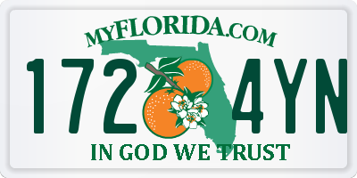 FL license plate 1724YN