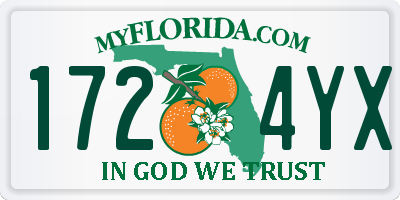FL license plate 1724YX