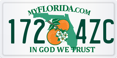 FL license plate 1724ZC