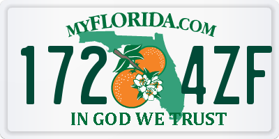 FL license plate 1724ZF