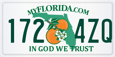 FL license plate 1724ZQ