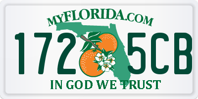 FL license plate 1725CB