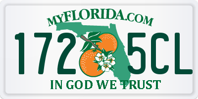 FL license plate 1725CL