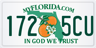FL license plate 1725CU
