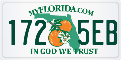 FL license plate 1725EB
