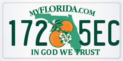FL license plate 1725EC