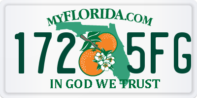 FL license plate 1725FG