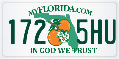 FL license plate 1725HU