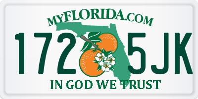 FL license plate 1725JK