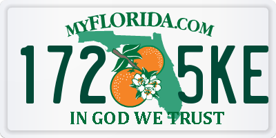 FL license plate 1725KE