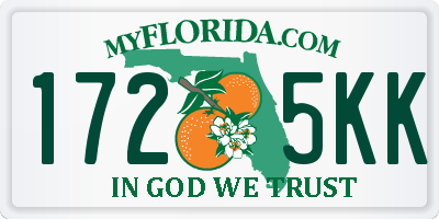 FL license plate 1725KK