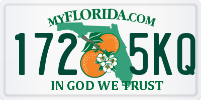 FL license plate 1725KQ