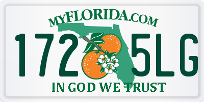 FL license plate 1725LG