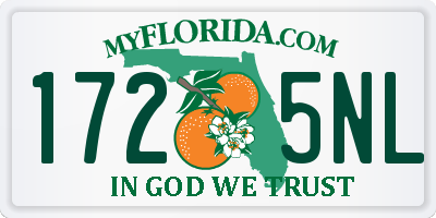 FL license plate 1725NL