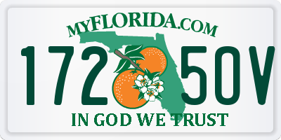 FL license plate 1725OV