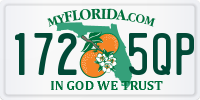 FL license plate 1725QP