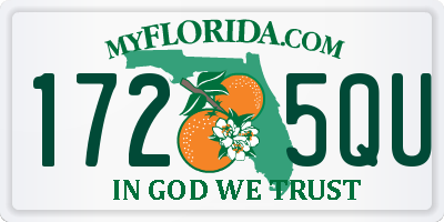 FL license plate 1725QU