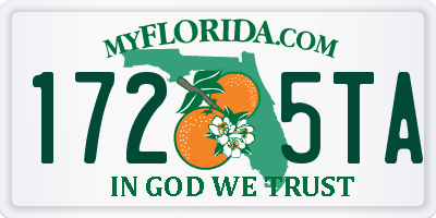 FL license plate 1725TA