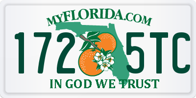 FL license plate 1725TC