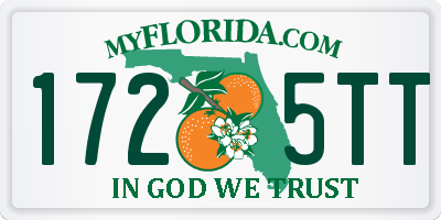 FL license plate 1725TT