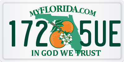 FL license plate 1725UE