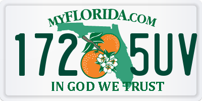 FL license plate 1725UV
