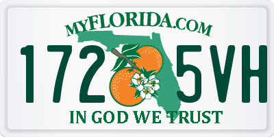FL license plate 1725VH