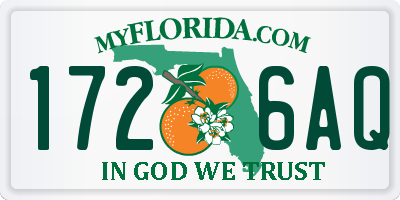 FL license plate 1726AQ