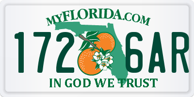 FL license plate 1726AR