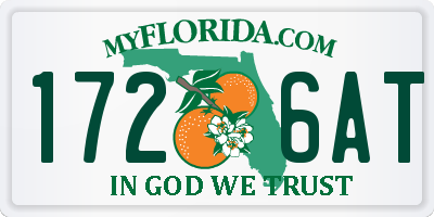 FL license plate 1726AT