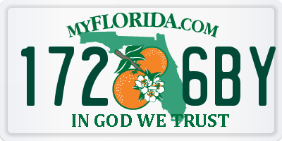 FL license plate 1726BY