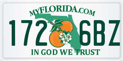 FL license plate 1726BZ