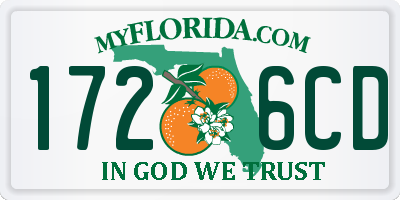 FL license plate 1726CD