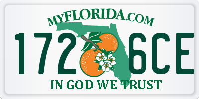 FL license plate 1726CE
