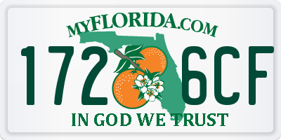 FL license plate 1726CF