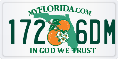 FL license plate 1726DM