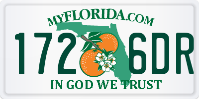 FL license plate 1726DR