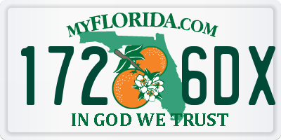 FL license plate 1726DX