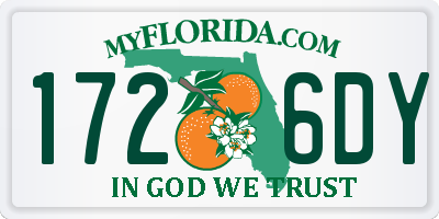 FL license plate 1726DY