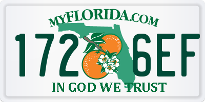 FL license plate 1726EF
