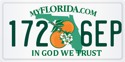 FL license plate 1726EP