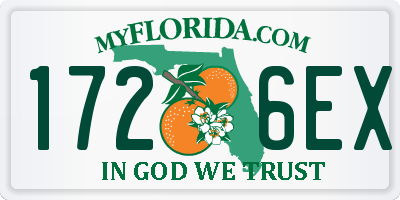 FL license plate 1726EX