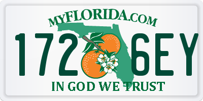 FL license plate 1726EY