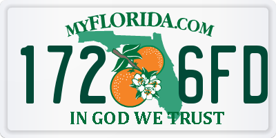 FL license plate 1726FD