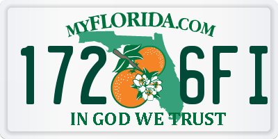 FL license plate 1726FI