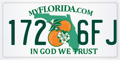 FL license plate 1726FJ