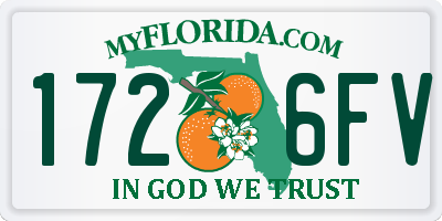 FL license plate 1726FV