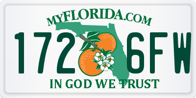 FL license plate 1726FW