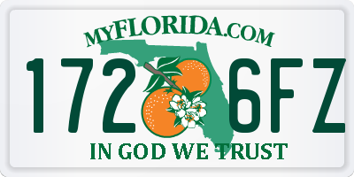 FL license plate 1726FZ