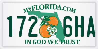 FL license plate 1726HA